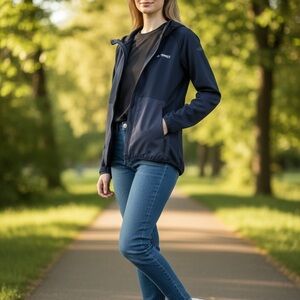 Adidas Terrex Dark Blue Full-Zip Jacket